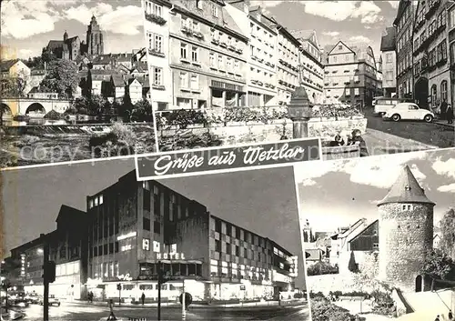 Wetzlar Dom Lahnbruecke Brunnen Innenstadt Hotel Turm Kat. Wetzlar