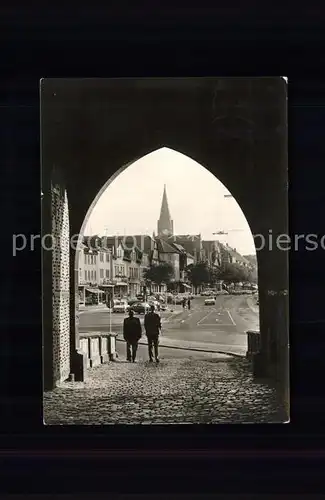 Friedberg Hessen Blick vom Burgtor in Kaiserstrasse Kat. Friedberg (Hessen)