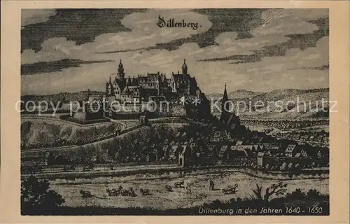 Dillenburg Schloss anno 1640   1650 Kat. Dillenburg