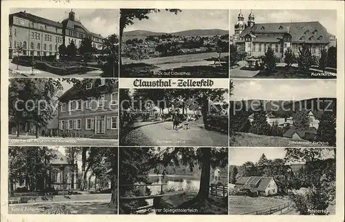 Clausthal Zellerfeld Spiegeltalerteich Domkapelle  Kat. Clausthal Zellerfeld