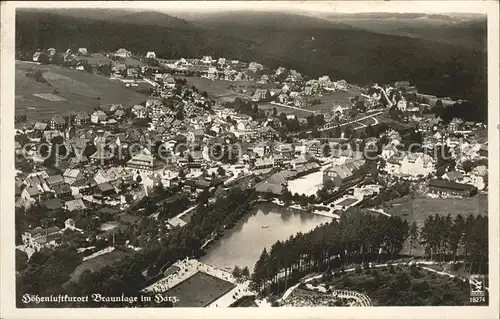 Braunlage Harz Fliegeraufnahme Kat. Braunlage Harz