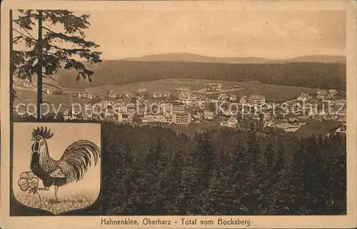 Hahnenklee Bockswiese Harz Wappen Bocksberg Kat. Goslar