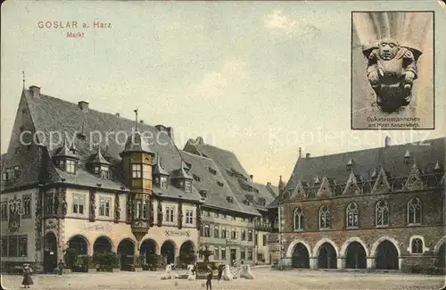 Goslar Dukantenmaennchen Markt Kat. Goslar