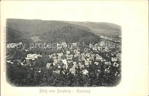 Bad Harzburg Blick vom Burgberg Kat. Bad Harzburg