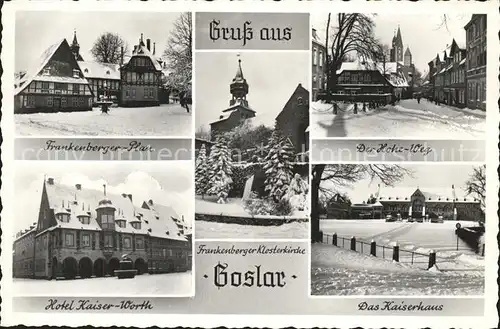 Goslar Frankenberger Paln Hohe WegHotel Kaiser Worth u.Kaiserhaus Kat. Goslar