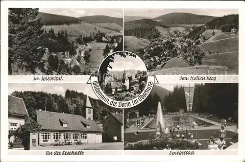 Wildemann Partie an der Lesehall u.Spiegelbad Kat. Wildemann Harz