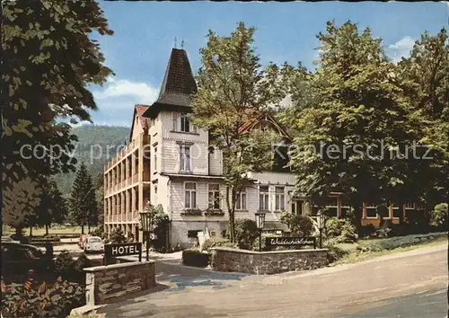 Lautenthal Harz Hotel Waldschloesschen" Kat. Langelsheim