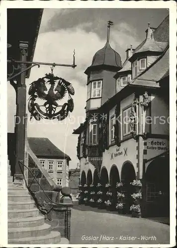 Goslar Hotel Kaiser Worth Kat. Goslar