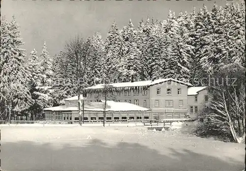 Braunlage Kinderkurheim Waldmuehle im Winter Kat. Braunlage Harz