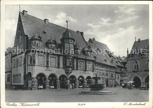 Goslar Hotel Kaiser Worth am Marktplatz Kat. Goslar