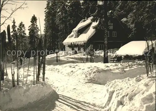 Braunlage Naturfreunde Haus Goslar im Winter Kat. Braunlage Harz