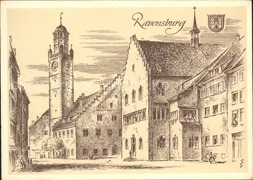Ravensburg Wuerttemberg Partie am Marienplatz / Ravensburg /Ravensburg LKR