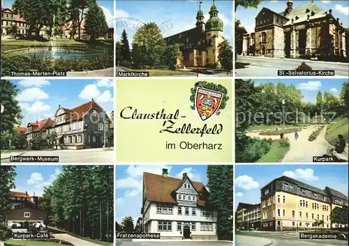 Clausthal Zellerfeld Marktkirche Bergakademie u.Bergwerk Museum Kat. Clausthal Zellerfeld