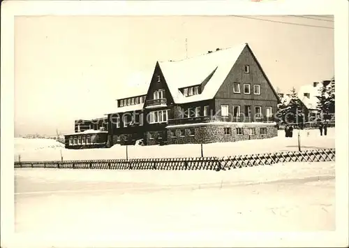 Clausthal Zellerfeld Erholungsheim im Winter Kat. Clausthal Zellerfeld