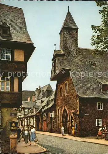 Goslar Strassenpartie mit Museum Kat. Goslar