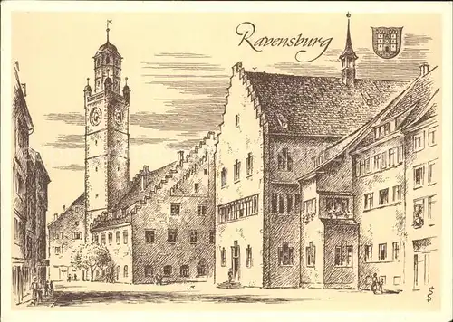 Ravensburg Wuerttemberg Strassenansicht / Ravensburg /Ravensburg LKR