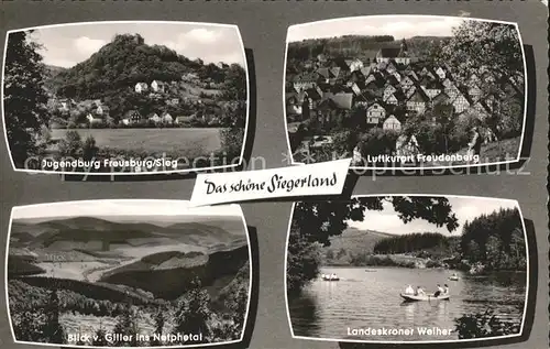 Siegen Westfalen Jugendburg Freusburg Sieg Freudenberg Netphetal Landeskroner Weiher / Siegen /Siegen-Wittgenstein LKR