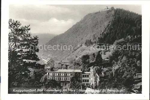 Bad Lauterberg St Bennostift mit Hausberg Kat. Bad Lauterberg im Harz