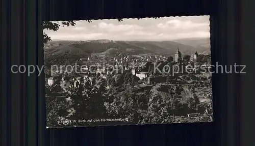 Siegen Westfalen mit Blick auf den Fischbacherberg / Siegen /Siegen-Wittgenstein LKR