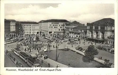 Hannover Hauptbahnhof mit Ernst August Platz Kat. Hannover