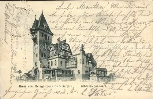 Hannover Berggasthaus Niedersachsen Kat. Hannover
