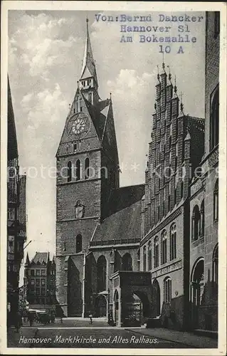 Hannover Marktkirche und Altes Rathaus Kat. Hannover