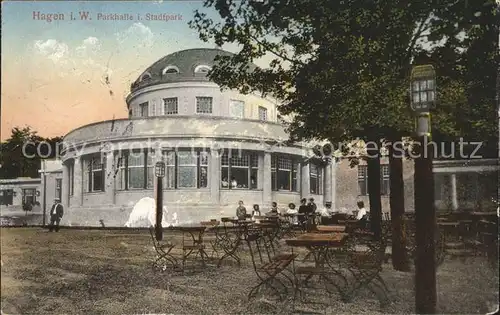 Hagen Westfalen Parkhalle im Stadtpark Kat. Hagen