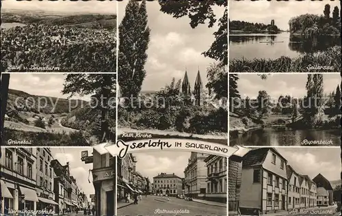 Iserlohn Gruener Tal Seilersee Rathausplatz Rupenteich An der Schlacht / Iserlohn /Maerkischer Kreis LKR