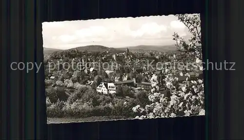 Siegen Westfalen mit Siegberg Oberem Schloss Nikolaiturm und Michaelkirche / Siegen /Siegen-Wittgenstein LKR