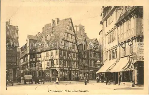 Hannover Ecke Marktstrasse Kat. Hannover
