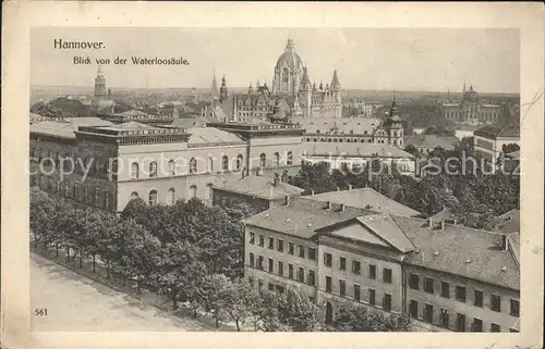 Hannover Blick von der Waterloosaeule Kat. Hannover