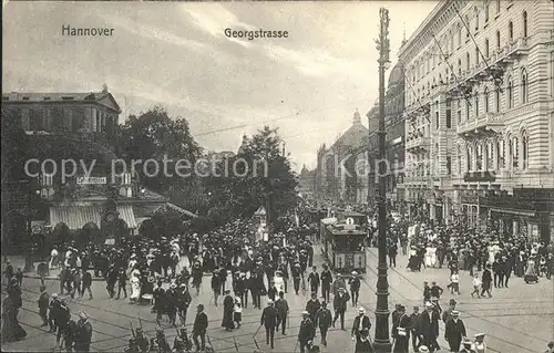 Hannover Georgstrasse Strassenbahn Kat. Hannover