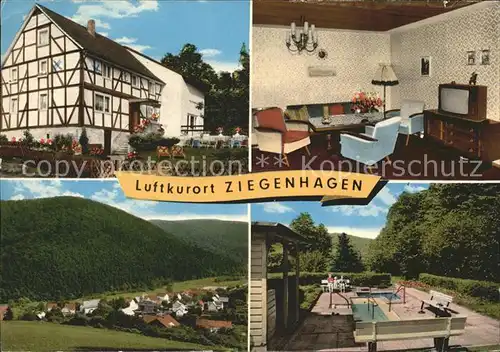 Ziegenhagen Witzenhausen Pension Haus Rautenbachtal Panorama Swimmingpool / Witzenhausen /Werra-Meissner-Kreis LKR