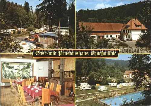 Loewenhagen Gast und Pensionshaus Spiessmuehle Freibad Gastraum Kat. Niemetal