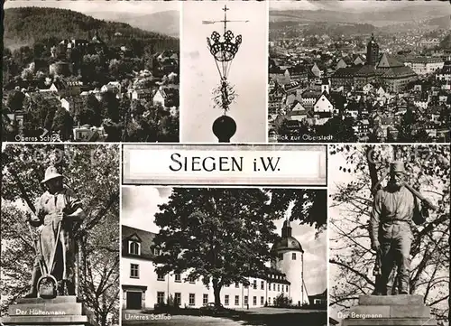 Siegen Westfalen Oberes Schloss Oberstadt Huettenmann Bergmann / Siegen /Siegen-Wittgenstein LKR