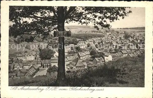 St Andreasberg Harz Blick vom Glockenberg Bergstadt Luftkurort Kat. Sankt Andreasberg