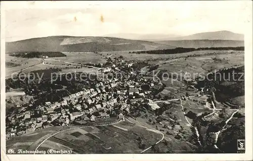 St Andreasberg Harz Fliegeraufnahme Bergstadt Luftkurort Kat. Sankt Andreasberg