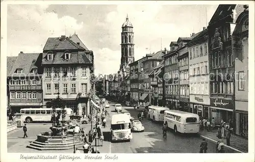 Goettingen Niedersachsen Gaenseliesel Brunnen Jacobikirche Weender Strasse / Goettingen /Goettingen LKR