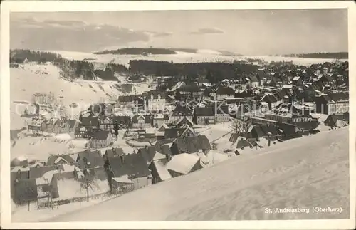 St Andreasberg Harz Gesamtansicht Bergstadt Luftkurort Wintersportplatz Kat. Sankt Andreasberg