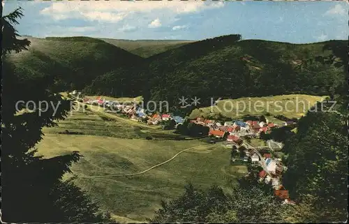 Lonau Panorama Blick vom Heuer Kat. Herzberg am Harz