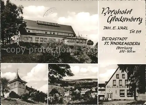 St Andreasberg Harz Berghotel Glockenberg Bergstadt Kat. Sankt Andreasberg