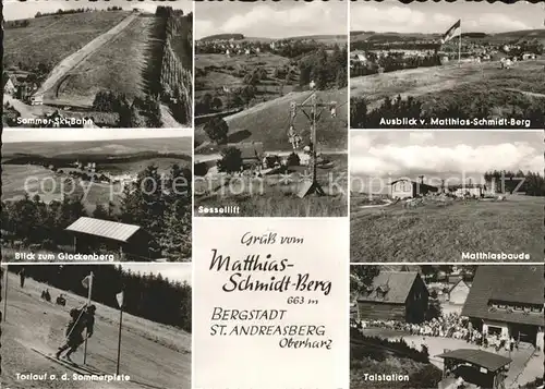 St Andreasberg Harz Sommerski Sessellift Matthias Schmidt Berg Baude Glockenberg Kat. Sankt Andreasberg