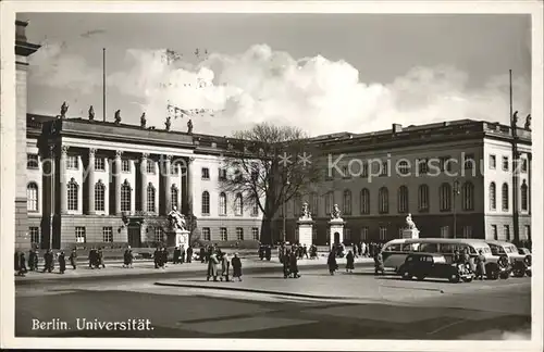 Berlin Universitaet Autobus Kat. Berlin