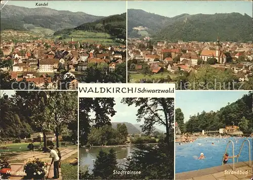 Waldkirch Breisgau Strandbad Stadrainsee Kandel Kat. Waldkirch