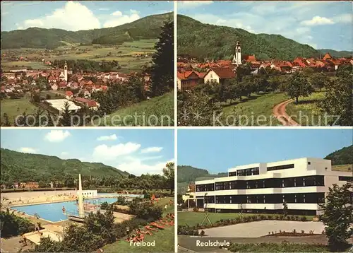 Kollnau Realschule Freibad Kat. Waldkirch