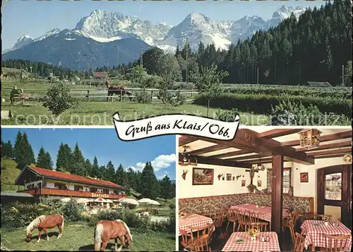 Klais Pferde Alpengasthof Sonnenhof Kat. Kruen