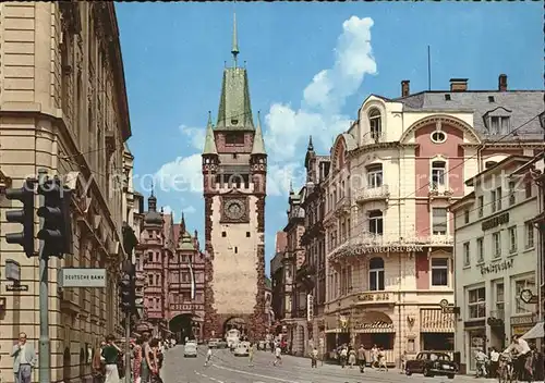 Freiburg Breisgau Kaiser Joseph Str. Martinstor Kat. Freiburg im Breisgau