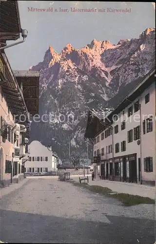 Mittenwald Karwendel Tirol Untermarkt Karwendel Kat. Schwaz