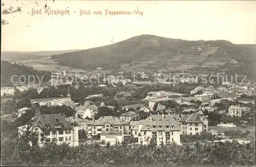 Bad Kissingen Panorama vom Pappenheim Weg Kat. Bad Kissingen