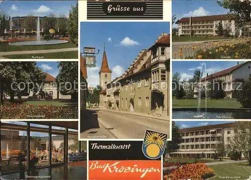 Bad Krozingen Kurhaus Parkhotel Thermalbad Hauptstrasse Wappen Kat. Bad Krozingen
